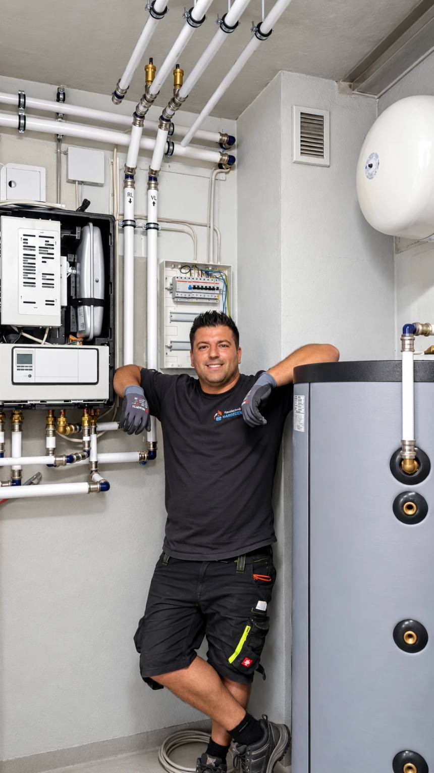 Mehmet Durak, Leitender Obermonteur, im Technikraum